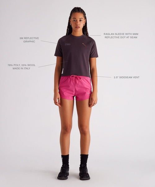 Saturdays NYC(サタデーズ ニューヨークシティ )の「All Terrain Lightweight Cropped SS Tee(Tシャツ/カットソー・レディース・ブラック/ミント・L/M/S)」の4枚目の写真