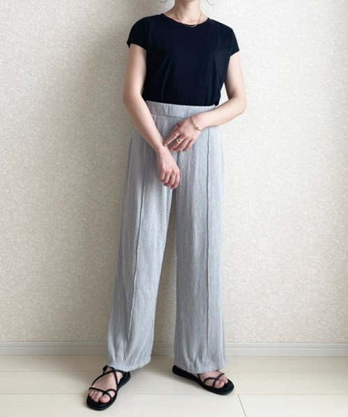 mil（ミル）の「シアー楊柳パンツ（その他パンツ・レディース・ブラック/オレンジ/グリーン/ライトグレー・M/XS/S）」の3枚目の写真