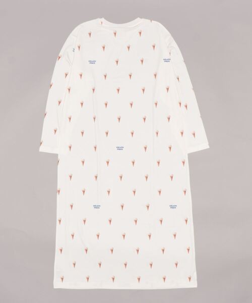 ジェラートピケアイス柄ワンピースホワイト gelato pique（ジェラートピケ）の「アイス柄ワンピース（ルーム