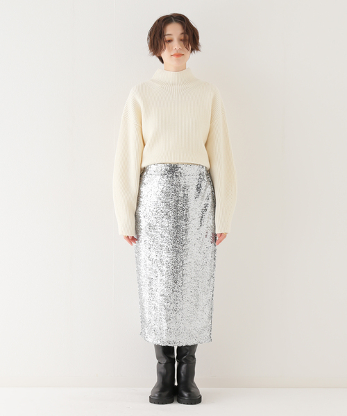 COUTURE D`ADAM/クチュールドアダム】Sequin skirt