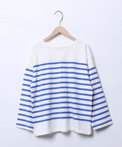 coen（コーエン）の「パネルボーダーロングスリーブTシャツ（Tシャツ/カットソー・キッズ・オレンジ/コバルトブルー・100/110/120/130/140/150）」の22枚目の写真