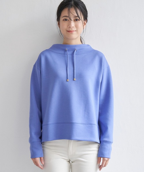 ikka(イッカ)の「GOKU楽ダンボールニットスピンドルプルオーバー(スウェット・レディース・ピンク/ブルー/ネイビー/ミント/ベージュ/オフホワイト・S/L/M)」の19枚目の写真