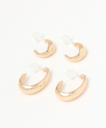 LAKOLE | プチフープ樹脂ポストピアス[4P] / 184948(ピアス（両耳用）)