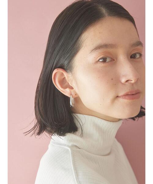 AMERICAN HOLIC（アメリカンホリック）の「シンプルメタルフープピアス（ピアス（両耳用）・レディース・シルバー/ゴールド・FREE）」の5枚目の写真