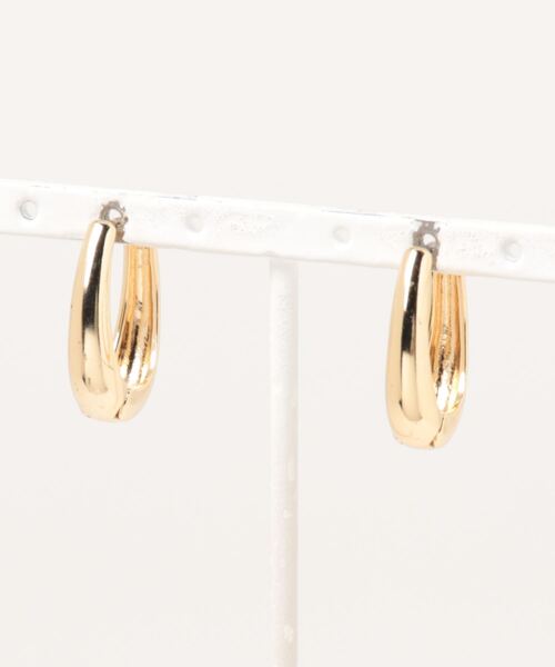 AMERICAN HOLIC（アメリカンホリック）の「シンプルメタルフープピアス（ピアス（両耳用）・レディース・シルバー/ゴールド・FREE）」の3枚目の写真