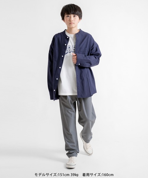 GLAZOS（グラソス）の「[テーパード]イージースラックスパンツ【セットアップ対応】（スラックス・キッズ・ブラック/グレー・160cm/170cm/150cm/140cm）」の15枚目の写真