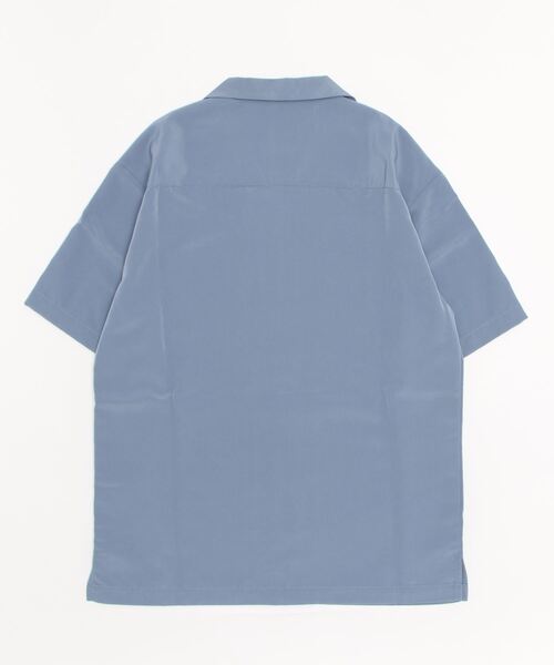 COMMON WARE(コモンウェアー)の「COMMONWARE:PE オープンカラーシャツ S/S(シャツ/ブラウス・レディース・グレイッシュベージュ/グリーン/ブラック/モカ/サックスブルー/オフホワイト・L/XL/M)」の7枚目の写真