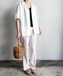 COMMONWARE:PE オープンカラーシャツ S/S
