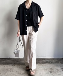 COMMONWARE:PE オープンカラーシャツ S/S