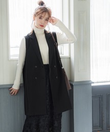 coca（coca） | ダブル釦ミドル丈ベスト(ベスト)