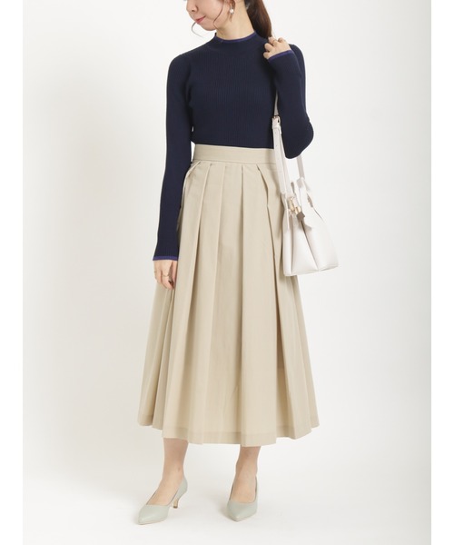 Te chichi（テチチ）の「2way袖口スリットリブニット（ニット/セーター・レディース・ネイビー/グリーン/ブラック/オフホワイト・ﾌﾘ-）」の8枚目の写真