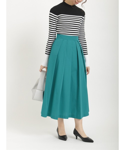 Te chichi（テチチ）の「2way袖口スリットリブニット（ニット/セーター・レディース・ネイビー/グリーン/ブラック/オフホワイト・ﾌﾘ-）」の11枚目の写真