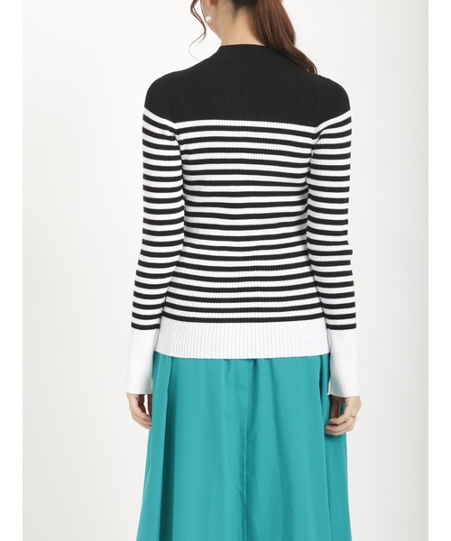 Te chichi（テチチ）の「2way袖口スリットリブニット（ニット/セーター・レディース・ネイビー/グリーン/ブラック/オフホワイト・ﾌﾘ-）」の15枚目の写真