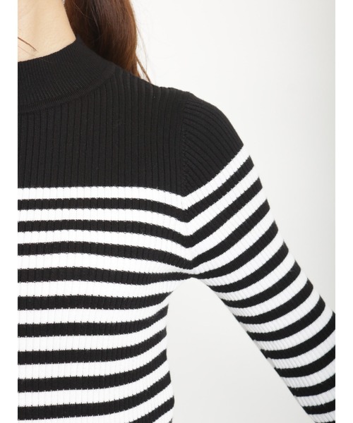 Te chichi（テチチ）の「2way袖口スリットリブニット（ニット/セーター・レディース・ネイビー/グリーン/ブラック/オフホワイト・ﾌﾘ-）」の17枚目の写真