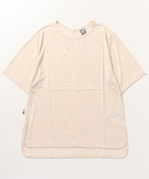PUMA(プーマ)の「【別注】プーマ PUMA SS チュニック Tシャツ_フラワープリントTシャツ 限定コラボ(Tシャツ/カットソー・レディース・クリーム/ブラック/ピンク/ラベンダー・S/L/M/XL)」の3枚目の写真