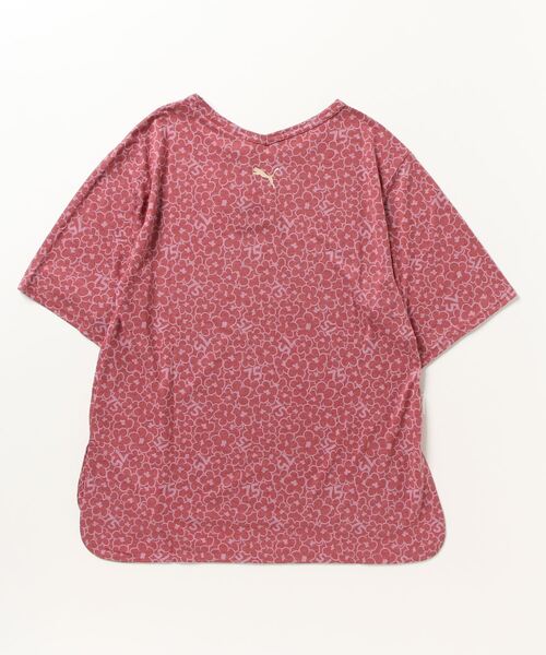 PUMA(プーマ)の「【別注】プーマ PUMA SS チュニック Tシャツ_フラワープリントTシャツ 限定コラボ(Tシャツ/カットソー・レディース・クリーム/ブラック/ピンク/ラベンダー・S/L/M/XL)」の5枚目の写真