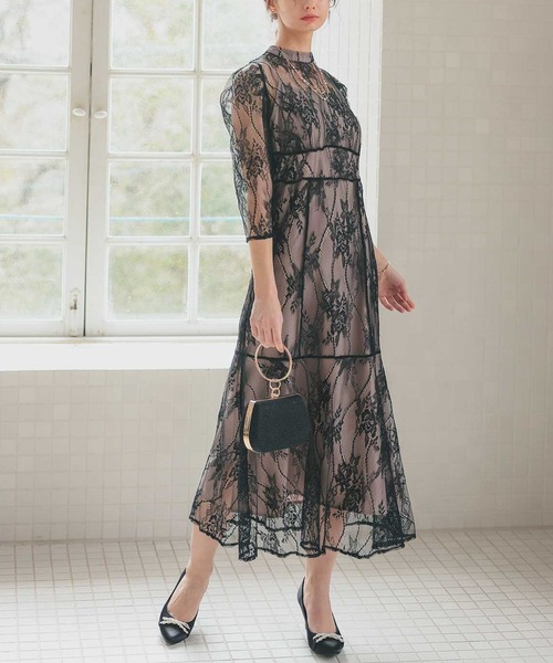 セール】バックリボン総レースドレス（ドレス）｜Dorry Doll（ドリー