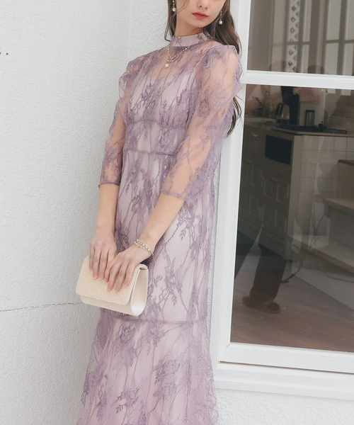 セール】バックリボン総レースドレス（ドレス）｜Dorry Doll（ドリー