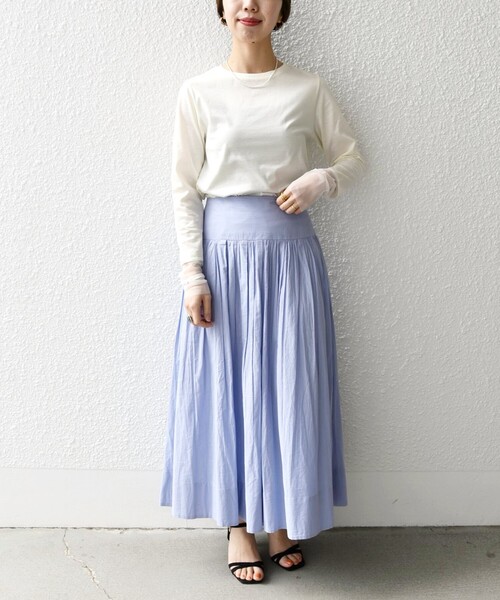 SHIPS any(シップス エニィ)の「SHIPS any:〈洗濯機可能〉レイヤード スリーブメッシュ プルオーバー(Tシャツ/カットソー・レディース・オフホワイト/その他/ホワイト系その他・ONE SIZE)」の18枚目の写真