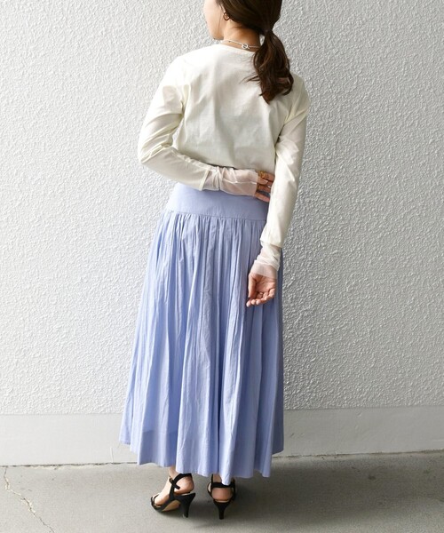 SHIPS any(シップス エニィ)の「SHIPS any:〈洗濯機可能〉レイヤード スリーブメッシュ プルオーバー(Tシャツ/カットソー・レディース・オフホワイト/その他/ホワイト系その他・ONE SIZE)」の19枚目の写真