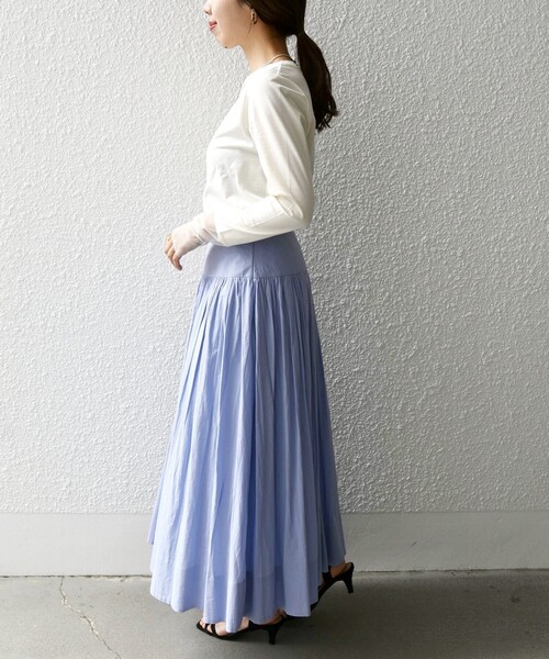 SHIPS any(シップス エニィ)の「SHIPS any:〈洗濯機可能〉レイヤード スリーブメッシュ プルオーバー(Tシャツ/カットソー・レディース・オフホワイト/その他/ホワイト系その他・ONE SIZE)」の20枚目の写真