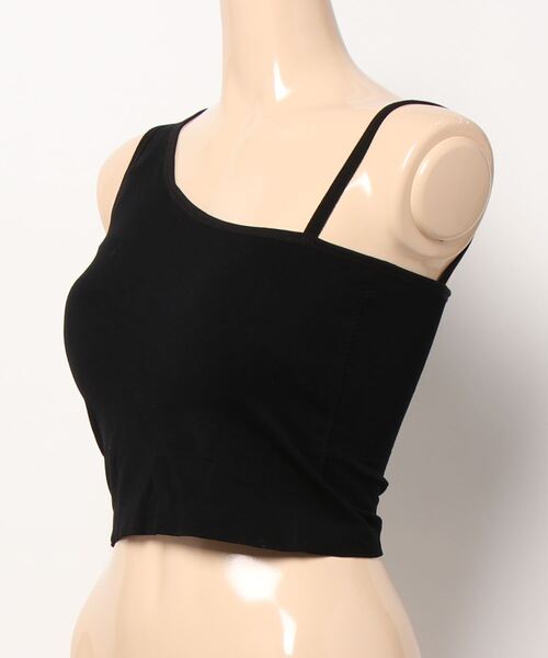 SAISON DE PAPILLON（セゾンドパピヨン）の「ワンショルダーストレッチ抜群タンクトップ（その他アンダーウェア/インナー・レディース・チャコール/ホワイト/ブラック/ベージュ・フリー）」の12枚目の写真