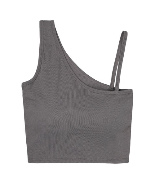 SAISON DE PAPILLON（セゾンドパピヨン）の「ワンショルダーストレッチ抜群タンクトップ（その他アンダーウェア/インナー・レディース・チャコール/ホワイト/ブラック/ベージュ・フリー）」の19枚目の写真
