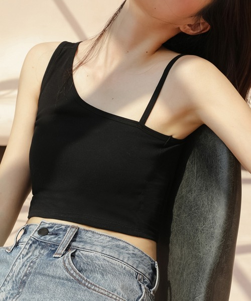 SAISON DE PAPILLON（セゾンドパピヨン）の「ワンショルダーストレッチ抜群タンクトップ（その他アンダーウェア/インナー・レディース・チャコール/ホワイト/ブラック/ベージュ・フリー）」の14枚目の写真