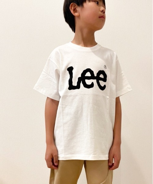 Lee（リー）の「Lee/リー キッズ　フロントロゴプリントTシャツ（Tシャツ/カットソー・キッズ・ピンク/ブラック/ホワイト・150cm/140cm/130cm）」の2枚目の写真