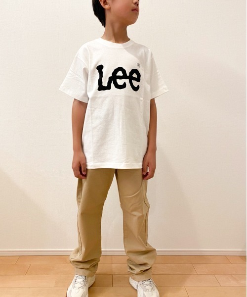 Lee（リー）の「Lee/リー キッズ　フロントロゴプリントTシャツ（Tシャツ/カットソー・キッズ・ピンク/ブラック/ホワイト・150cm/140cm/130cm）」の6枚目の写真