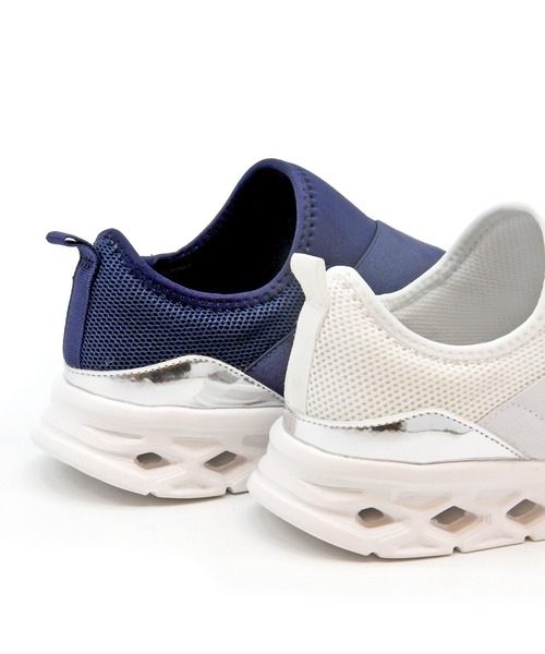 Sugar Sugar（シュガーシュガー）の「【SUGAR SUGAR シュガーシュガー】クロスバンドメッシュスニーカー（スニーカー・レディース・ブラック/ホワイト/ネイビー/ピンク・22.5cm/24.0cm/24.5cm/23.0cm/23.5cm）」の15枚目の写真