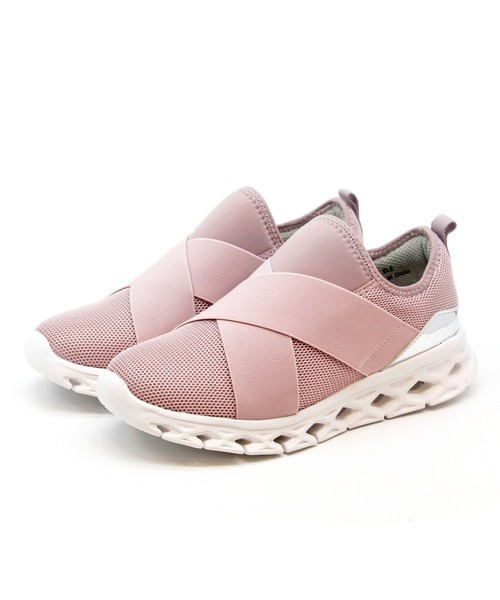 Sugar Sugar（シュガーシュガー）の「【SUGAR SUGAR シュガーシュガー】クロスバンドメッシュスニーカー（スニーカー・レディース・ブラック/ホワイト/ネイビー/ピンク・22.5cm/24.0cm/24.5cm/23.0cm/23.5cm）」の19枚目の写真