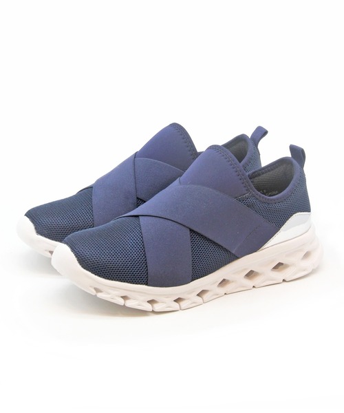 Sugar Sugar（シュガーシュガー）の「【SUGAR SUGAR シュガーシュガー】クロスバンドメッシュスニーカー（スニーカー・レディース・ブラック/ホワイト/ネイビー/ピンク・22.5cm/24.0cm/24.5cm/23.0cm/23.5cm）」の18枚目の写真