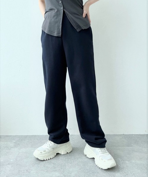 3.3 Field Trip (3.3フィールドトリップ)の「3.3 Field Trip/TERRY ストレートパンツ 2198728(スウェットパンツ・レディース・ネイビー/クリーム/アイボリー・FREE)」の6枚目の写真