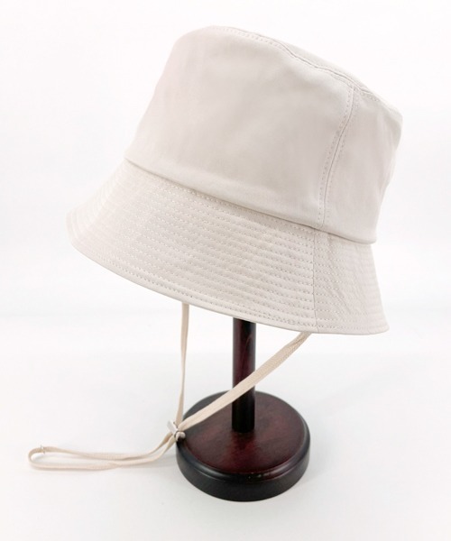 polcadot(ポルカドット)の「BASICS BUCKET HAT/ベーシックバケット ハット(ハット・レディース・ライトベージュ/ホワイト/ブラック・FREE)」の2枚目の写真
