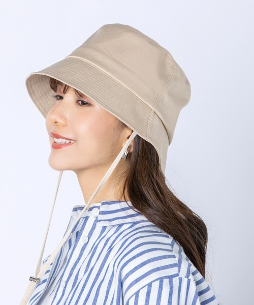 polcadot(ポルカドット)の「BASICS BUCKET HAT/ベーシックバケット ハット(ハット・レディース・ライトベージュ/ホワイト/ブラック・FREE)」の5枚目の写真
