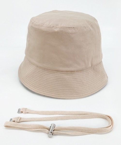 polcadot(ポルカドット)の「BASICS BUCKET HAT/ベーシックバケット ハット(ハット・レディース・ライトベージュ/ホワイト/ブラック・FREE)」の10枚目の写真