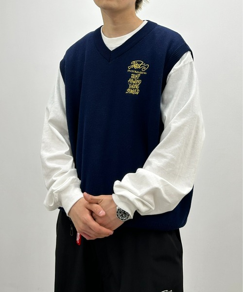 WHO'S WHO gallery(フーズフーギャラリー)の「COOPER FACTスニーカーニットベスト(ベスト・レディース・ブラック/ネイビー/ライトグレー/ベージュ・FREE)」の8枚目の写真