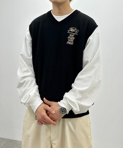 WHO'S WHO gallery(フーズフーギャラリー)の「COOPER FACTスニーカーニットベスト(ベスト・レディース・ブラック/ネイビー/ライトグレー/ベージュ・FREE)」の11枚目の写真