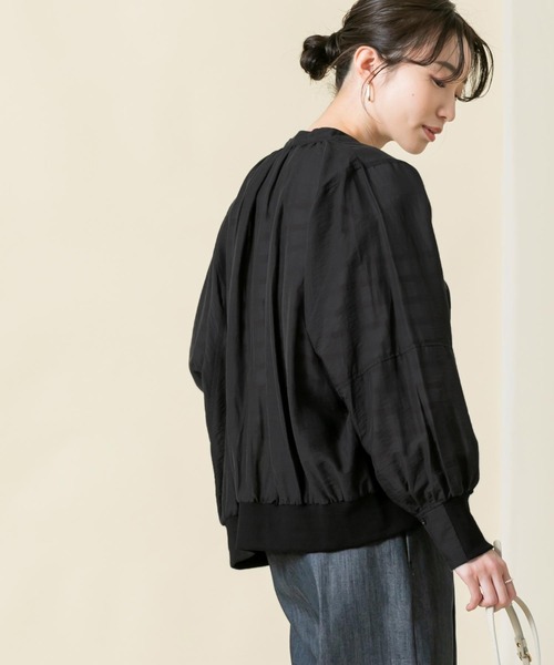 Gready Brilliant（グレディブリリアン）の「シアーミリタリーブルゾン（ミリタリージャケット・レディース・ブラック/オフホワイト・FREE）」の6枚目の写真