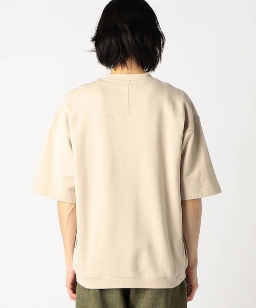 Grand PARK（グランドパーク）の「ミニ裏毛半袖スウェット（Tシャツ/カットソー・メンズ・ラベンダー/カーキ/ベージュ/チャコールグレー/ホワイト・MEDIUM/LARGE）」の11枚目の写真