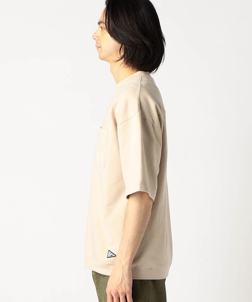 Grand PARK（グランドパーク）の「ミニ裏毛半袖スウェット（Tシャツ/カットソー・メンズ・ラベンダー/カーキ/ベージュ/チャコールグレー/ホワイト・MEDIUM/LARGE）」の17枚目の写真