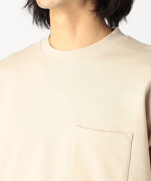 Grand PARK（グランドパーク）の「ミニ裏毛半袖スウェット（Tシャツ/カットソー・メンズ・ラベンダー/カーキ/ベージュ/チャコールグレー/ホワイト・MEDIUM/LARGE）」の15枚目の写真