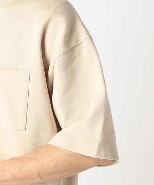 Grand PARK（グランドパーク）の「ミニ裏毛半袖スウェット（Tシャツ/カットソー・メンズ・ラベンダー/カーキ/ベージュ/チャコールグレー/ホワイト・MEDIUM/LARGE）」の9枚目の写真