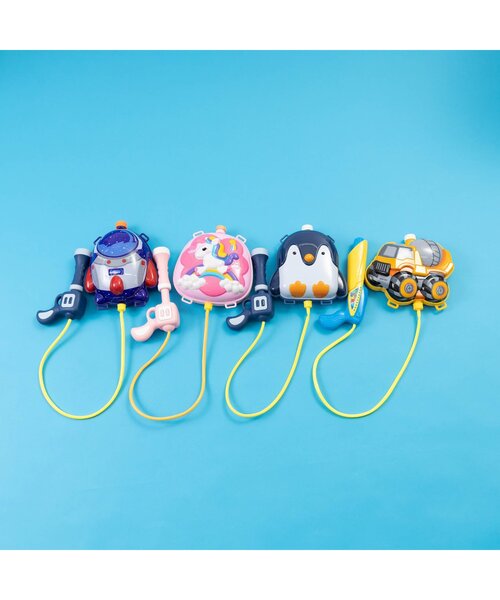 Ampersand（アンパサンド）の「リュック型水鉄砲（スイムグッズ・キッズ・ブルー/イエロー/ネイビー/ピンク・FREE）」の7枚目の写真