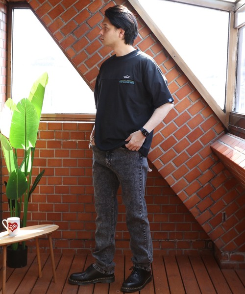 GERRY(ジェリー)の「GERRY エスニックテープ半袖Tシャツ(Tシャツ/カットソー・メンズ・カーキ/ブラック/アイボリー・MEDIUM/LARGE/X-LARGE)」の5枚目の写真
