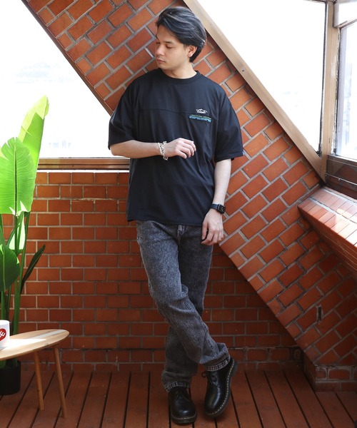 GERRY(ジェリー)の「GERRY エスニックテープ半袖Tシャツ(Tシャツ/カットソー・メンズ・カーキ/ブラック/アイボリー・MEDIUM/LARGE/X-LARGE)」の9枚目の写真