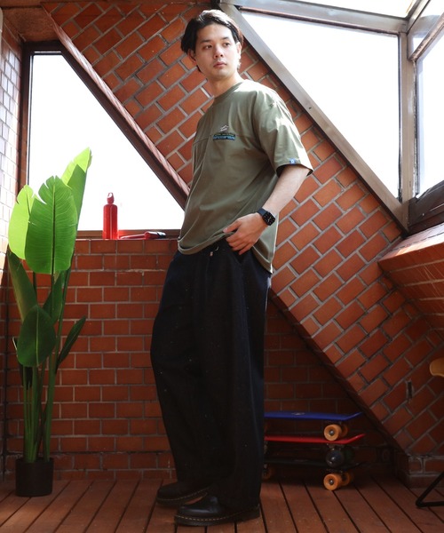 GERRY(ジェリー)の「GERRY エスニックテープ半袖Tシャツ(Tシャツ/カットソー・メンズ・カーキ/ブラック/アイボリー・MEDIUM/LARGE/X-LARGE)」の17枚目の写真