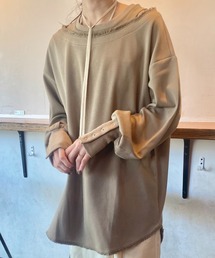 ISOOK | レイヤードデザインワッフルトップス(kiharu original) / サーマル レイヤード オーバーサイズ プルオーバー ロンT 春服(Tシャツ/カットソー)