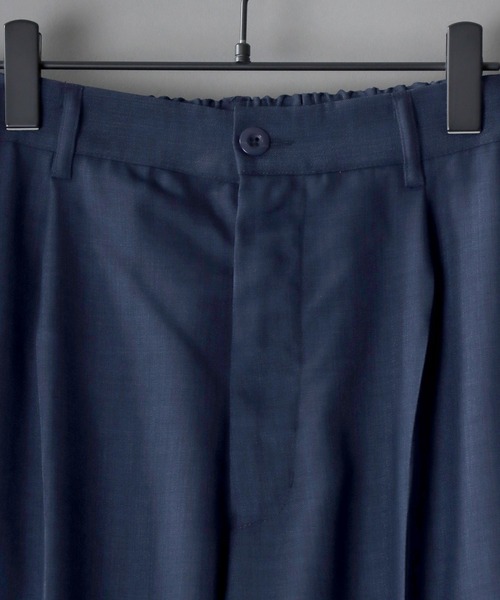 SITRY（シトリー）の「ポリトロ オープンカラー シャツ＆テーパードパンツ セットアップ（セットアップ・メンズ・ネイビー/ダークブラウン/ブラック/ダークグリーン・M/L/LL）」の10枚目の写真